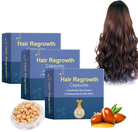 Hair Densityboost Capsules, Hair Serum Capsules, Hair Vitamin Serum Oil Capsules, Nutrifold for Women Hair Growth, Hair Serum Capsules for Frizzy and Damaged Hair (90pcs)