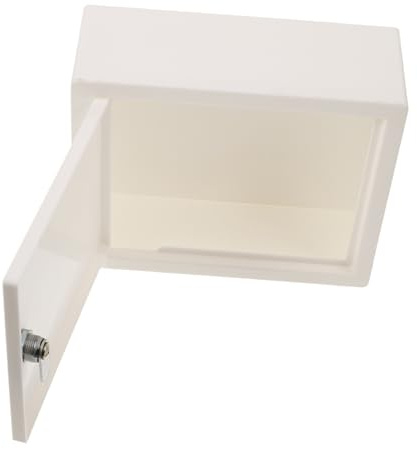 Holibanna Caja De Almacenamiento Con Cerradura Para Organizador De Seguridad Hogar Oficina Material Plástico Para Artículos y Útiles Escolares