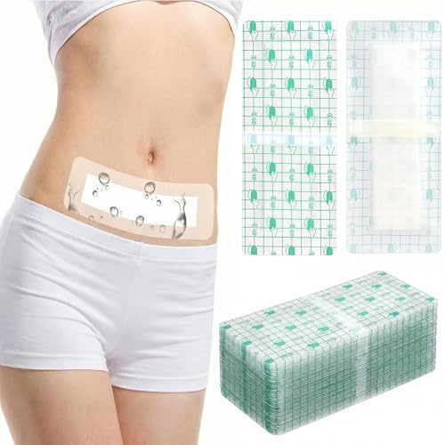 40 stycken duschplåster vattentäta stora, 25 x 10 cm vattentäta plåster, sårplåster för simning dusch erbjuder vattenskydd