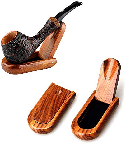 2 x Portable Wood Wooden Collapsible Cigar Smoking Pipe Stand Rack Holder