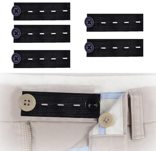 SIYUPU 3PCS Waist Extender Button Extender for Trousers,Waistband Extende,Trouser Waist Extenders Men,Maternity Waist Extender,Trouser Waist Tightener for Pants,Trousers Jeans,Pregnant Trousers