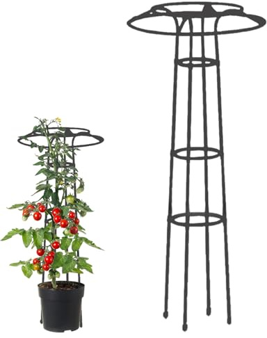 Escalada en el marco de vegetales – Soporte para el cultivo de hortalizas, rejilla de plantas de alto rendimiento | Escalador estilo Umbrella, estructura de escalada de jardín para jardín, balcón