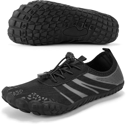 Stelle Womens Water Shoes Adult Quick-Dry Aqua Shoes for River(BK,7MW)