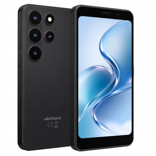 Ulefone Armor Note 22 Teléfono Móvil Android 16, 20GB+32GB/2TB, 5.0 Pantalla, 4G Dual SIM Moviles Baratos, 3.5mm/Face ID/3 Ranuras para SIM,3 Años de Garantía, Negro