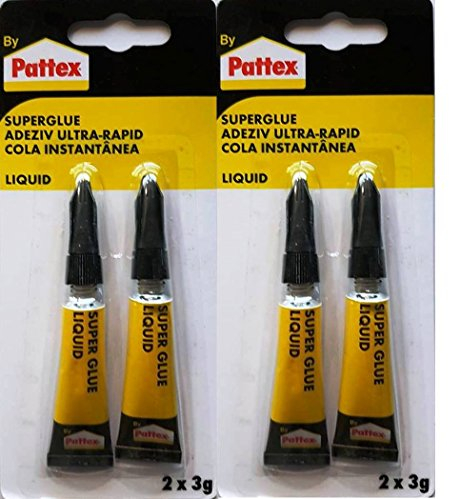 Pattex Sekundenkleber 2 x 3g flüssig liquid (4 x 3 g)