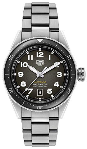 TAG Heuer orologio Autavia 42mm Calibre 5 COSC ceramica nera automatico acciaio WBE5114.EB0173