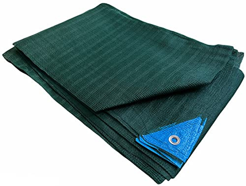 Telo Telone Rete Antispina per raccolta Olive con Angoli Rinforzati e Bordo con occhielli per Frutta Secca Noci Mandorle (Rete 90 gr/mq Senza Apertura Centrale, 6x12 metri)