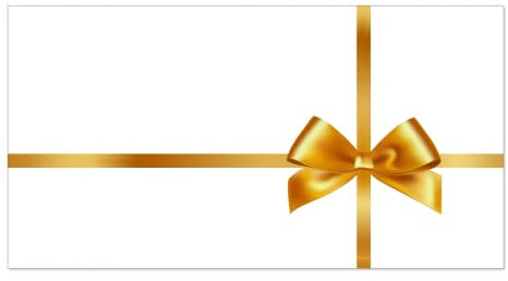 50 Geschenk-Briefumschläge (DIN Lang) für Gutscheine mit Schlaufenmotiv Weiss/Gold Briefhüllen, Kuverts, Umschläge