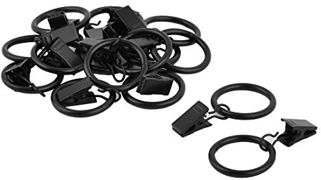 Ruilogod Metal Flat Window Curtain Drape Drapery Rod Hanging Hook Clip Clamp Ring 15pcs (id: cee 850 c79 ee4 143