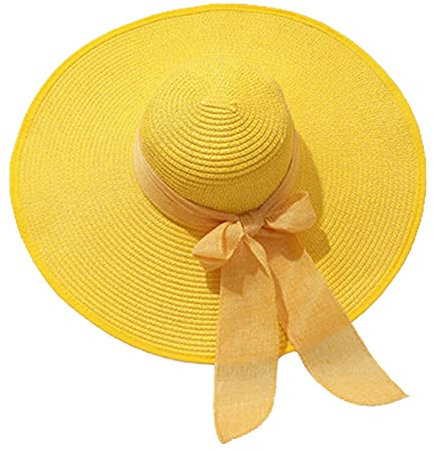 Pojkar småbarn sommar Fedora stråhatt brett brätte floppy beach sol keps visir hatt perenner solhatt, Z5-gul, En Storlek
