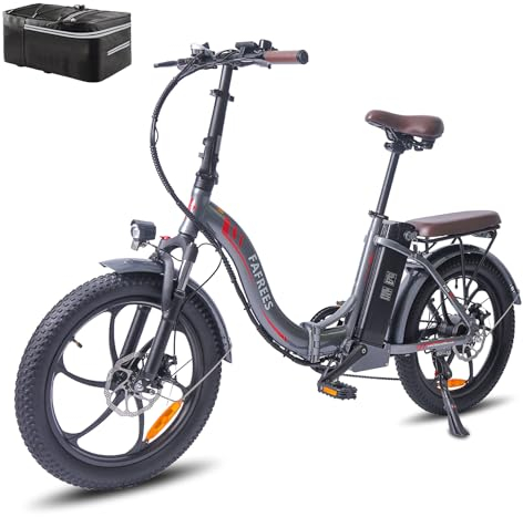 [ Officiell ] Fafrees F20 PRO e-cykel hopfällbar cykel 20 tums Fatbike med 36 V 18 Ah-batteri, vikbar män e-cykel kvinnor 250 W, elcykel 25 km/h, stadscykel Pedelec mountainbike