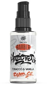 Barber Marmara Tobacco & Vanilla Beard Oil 50ml | Bart Öl für die tägliche Bartpflege von 3-Tage-Bart bis Vollbart | Bartpflege Öl Männer Extra Glanz und Geschmeidigkeit | Bartöl herren