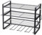INMOZATA Power Tool Organizer,4 Layers Metal Tool shelf with 4 Drill Holders,Floating Tool Shelf Wall Mounted Tool Storage Rack with Side Screwdriver Rack for Garage, Home, Workshop(Black)