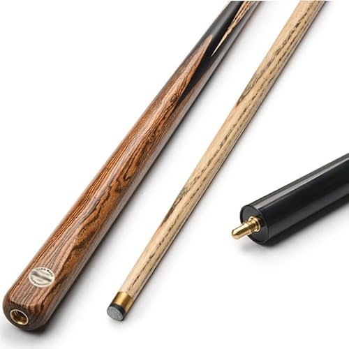 Generisch 57 Zoll handgefertigter professioneller Snookerqueue, einteiliger Poolqueue mit verlängertem Griff und Etui, Billardqueues für Wettkämpfe