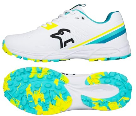Kookaburra KC 3.0 Rubber Sole Cricket Shoe - Aqua/Yellow