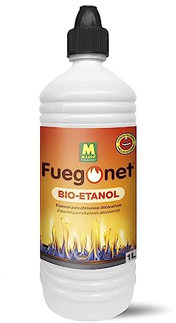 Fuegonet 231427 Bioetanol, Transparente, 3 x 8 x 27.4 cm