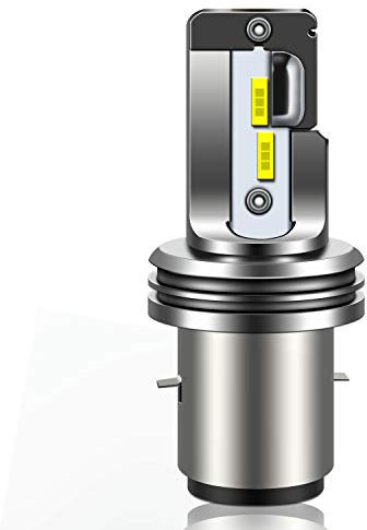 WinPower S2/ Ba20d LED Headlight Motorcycle Bulb 12V 18W High/Low Beam 6000K Cold White Lamp for Motobike Scooter, 1 Piece