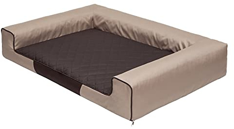 Hundsäng liggkudde hundkudde hundsovplats hundsoffa viloplats hundkoja hundmadrass hundkorg 100 x 66 cm