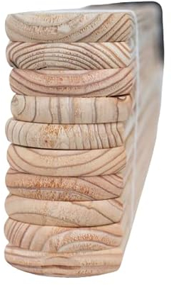 Zaunlatten 2x9x80cm Sibirische Lärche 30 Stück Muster A