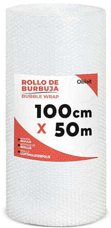 Rouleau Papier bulle 100 cm x 50 m - Idéal pour le emballage, déménagement, expédition colis, protection