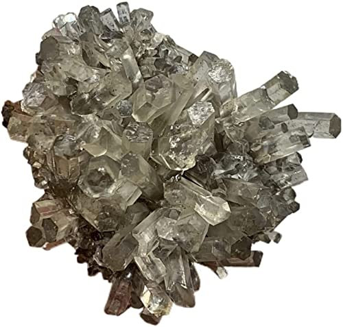 Minerales Piedras Natural Six Dado que la columna forma transparente Calcit Muestras Minerales Piedras y Cristales Cristales de curación Decoración de piedras de cristal de cuarzo ( Color : Light Grey