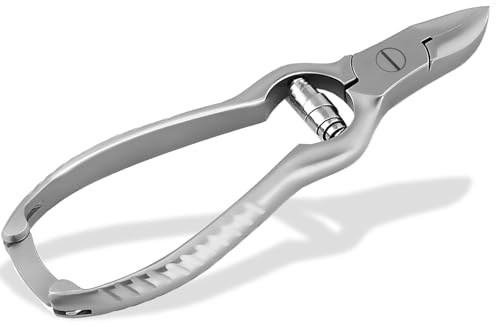 InstrumenteNrw Kräftiger Profi Krallenschneider für Hunde Krallenschere Krallenzange 14 cm für Katzen Nager aus Rostfreiem Edelstahl mit Pufferfeder und Sperrfunktion