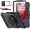 SEYMAC stock Custodia per Lenovo Tab M11 2024 TB330FU 11'' con Proteggi Schermo [Cinghia da Mano Girevole a 360°] e Supporto, Custodia a Prova di Goccia per Lenovo Tab M11 (Nero)