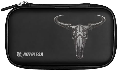RUTHLESS Dart Case | Professional Darts Case Storage Wallet (Skull)