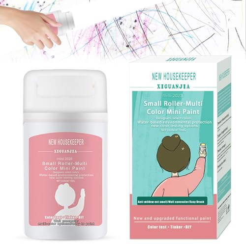 Pintura de pared blanca 100 ml, cepillo de reparación de pared con pasta de reparación de pared, rodillo de reparación de pared, color blanco, con pasta de reparación de pared para graffiti, arañazos