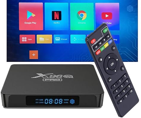 X96 Modèle QPro Meilleur Android Box Android 10, boitier Smart Video Ultra HD 4K, 2g/16g, WiFi..