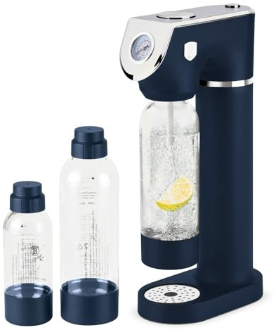 Berlinger Haus SODABAR Machine à gazéifier + 2 bouteilles Deep Sea Collection - 2 L - Bleu