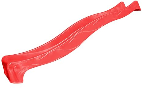 Ondis24 Wellenrutsche 3m Kinderrutsche Anbaurutsche Wasserrutsche für Spielturm oder Hang ab 3 Jahren (Lavarot)