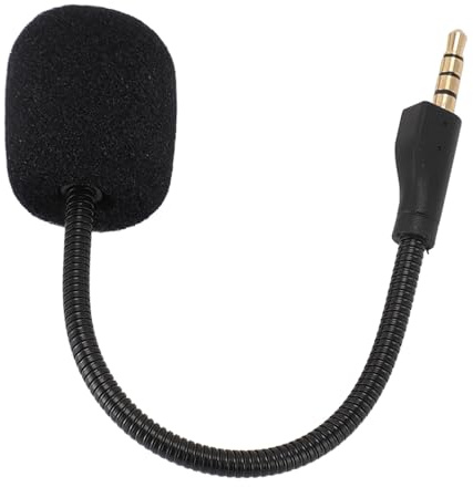 Tomvorks Ersättningsspelmikrofon Högkvalitativ Löstagbar Bommikrofon för Ⅰ med Skumskydd Idealisk för Spel och Röstchatt