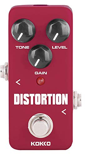 Kokko FDS-2 Pedal de Distorsión – Pedal de Distorsión analógico compacto para guitarra con sonido clásico de alta ganancia y true bypass.