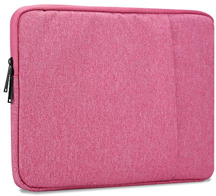cadorabo Coque Portable 14 Pouces in Rose – Housse pour Ordinateur Portable en Tissue avec Doublure en Velours et Fermeture à Glissière Anti-Rayures – Protection Sleeve Case