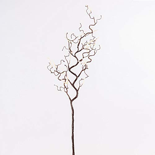 artplants.de Ramo di nocciolo Artificiale Bolton con amenti, Marrone, 65cm - Ramo Decorativo - Nocciolo di plastica