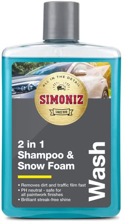 Simoniz SAPP0170A 2 in 1 Car Shampoo and Snow Foam, Blue