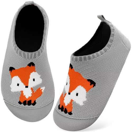 Kyopp Tofflor för barn/pojke/flicka, tofflor som andas väl och är halkfria, mjuka barfotaskor, lära-gå-skor för småbarn, perfekta skor för förskolan, unisex
