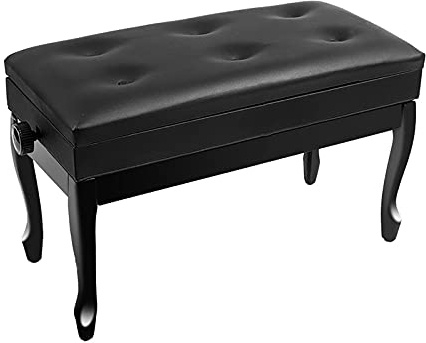 GGZONE Tabouret de Piano 10CM Tabouret de Piano Réglable Duet Banc de Piano avec Compartiment à Musique PU Chaise de Piano Rembourrée Convient à la Pratique de la Musique Beautiful Scenery