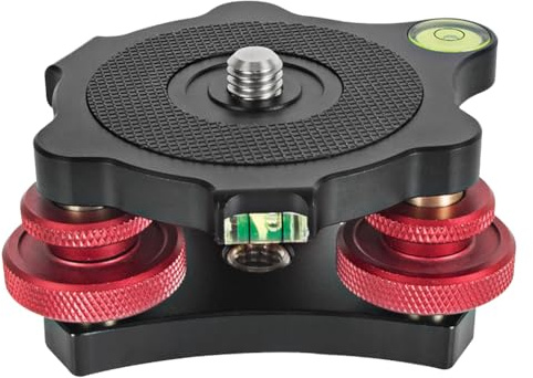 TRITAM Tripod Levelling Base Swivel Levelling Plate DSLR Camera Adjustment Table Base Levelling Setting Base