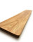 Fensterbank Eiche massiv mit abgerundeten Ecken, Stärke 4cm, geölte Treppenstufe, abgerundete Ecken, Holzpaneel, Eichenbrett (Eiche 60x25cm)