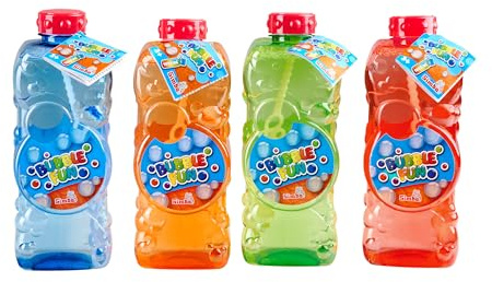 Simba Bubble Fun 1 litro de solución de burbujas de jabón, botella de relleno, no tóxica, segura para niños, ideal para máquina de pompas de jabón, juguete al aire libre, diversión duradera para niños