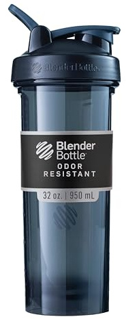 Blender Bottle Pro32 Tritan | Protein Shaker Cup| Diet Shaker| Water Bottle | with Blender Ball | 940ml -black