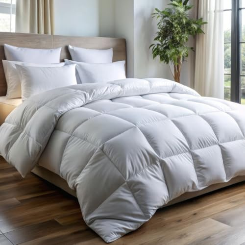 Couette Naturelle Tempérée 90% Duvet – 220g/m² - Fabrication Française- Légère et gonflante