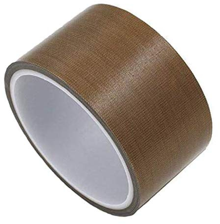 FORTSPANG Nastro Adesivo in Teflon PTFE, Nastro Adesivo ad Alta Temperatura, nastro isolante per sigillatrici sottovuoto, Resistente al Calore Fino a 300℃, 50 mm x 10 m