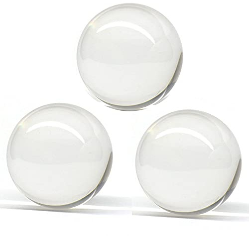 CHENGXINWENHUA Decorative Orbs Clear Crystal Ball Decorative Ball, Lensball Photography, Gazing Divination or Feng Shui, and Fortune Telling Ball (Transparent Color)