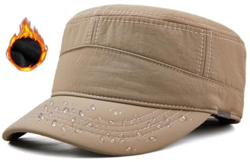 Pyrafox Gorras del Ejército para Hombres 56-63CM XXL Impermeables Gorras Militares para Mujeres con Malla en los Lados, M-L