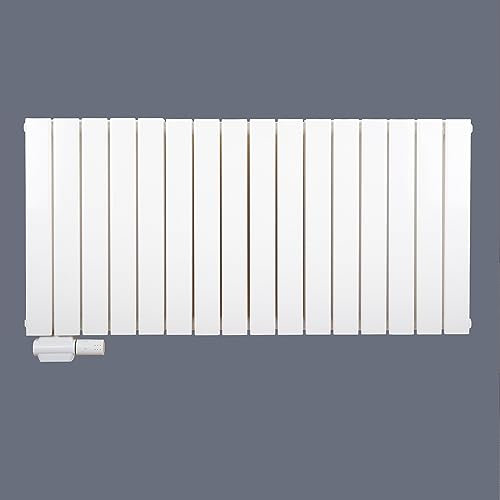 AROG - Radiador plano de baño (doble capa), color blanco [RAL 9016]