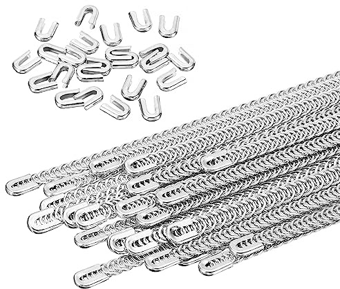 PATIKIL 24pz Stecche Metalliche a Spirale per Corsetto, 13,7 Pollici Disossamento Metallo con Struttura Forma 24 Punte Disossamento in Acciaio per Cucire Abiti a Corsetto(8mm LARGHEZZA)