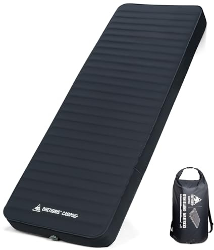 OneTigris Dreamstar Self-Inflating Sleeping Pad, Single Foam Air Mattress for Camping, Backpacking, Car Trips, Travels, Air Bed with Patch-up Kit